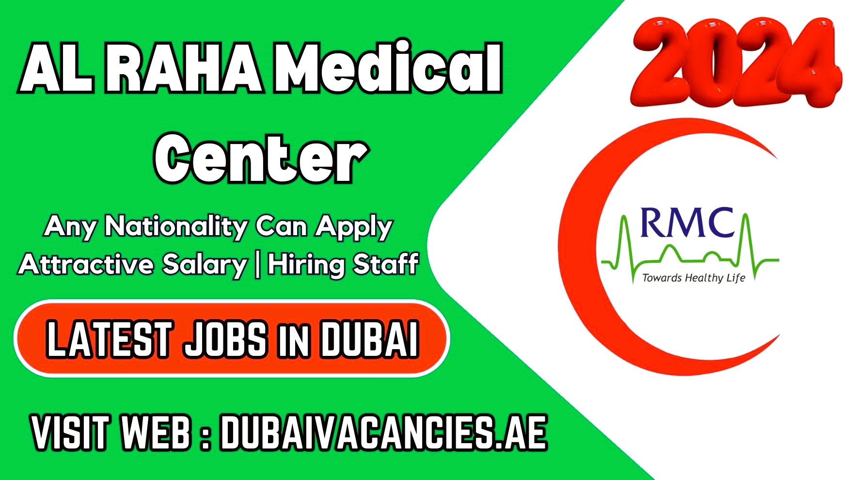 AL RAHA Medical Center Jobs