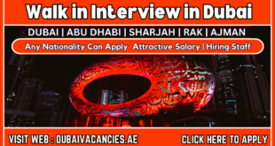Walk in Interview Jobs in Dubai
