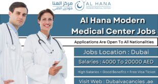 Al Hana Modern Medical Center Jobs