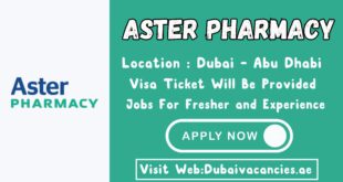 Aster Pharmacy Jobs