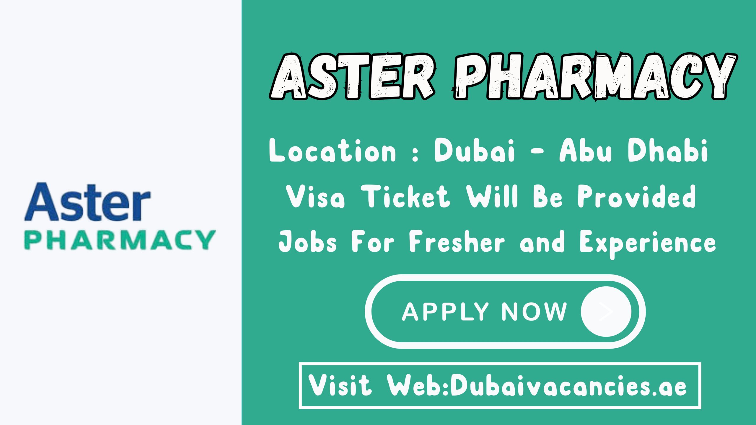 Aster Pharmacy Jobs
