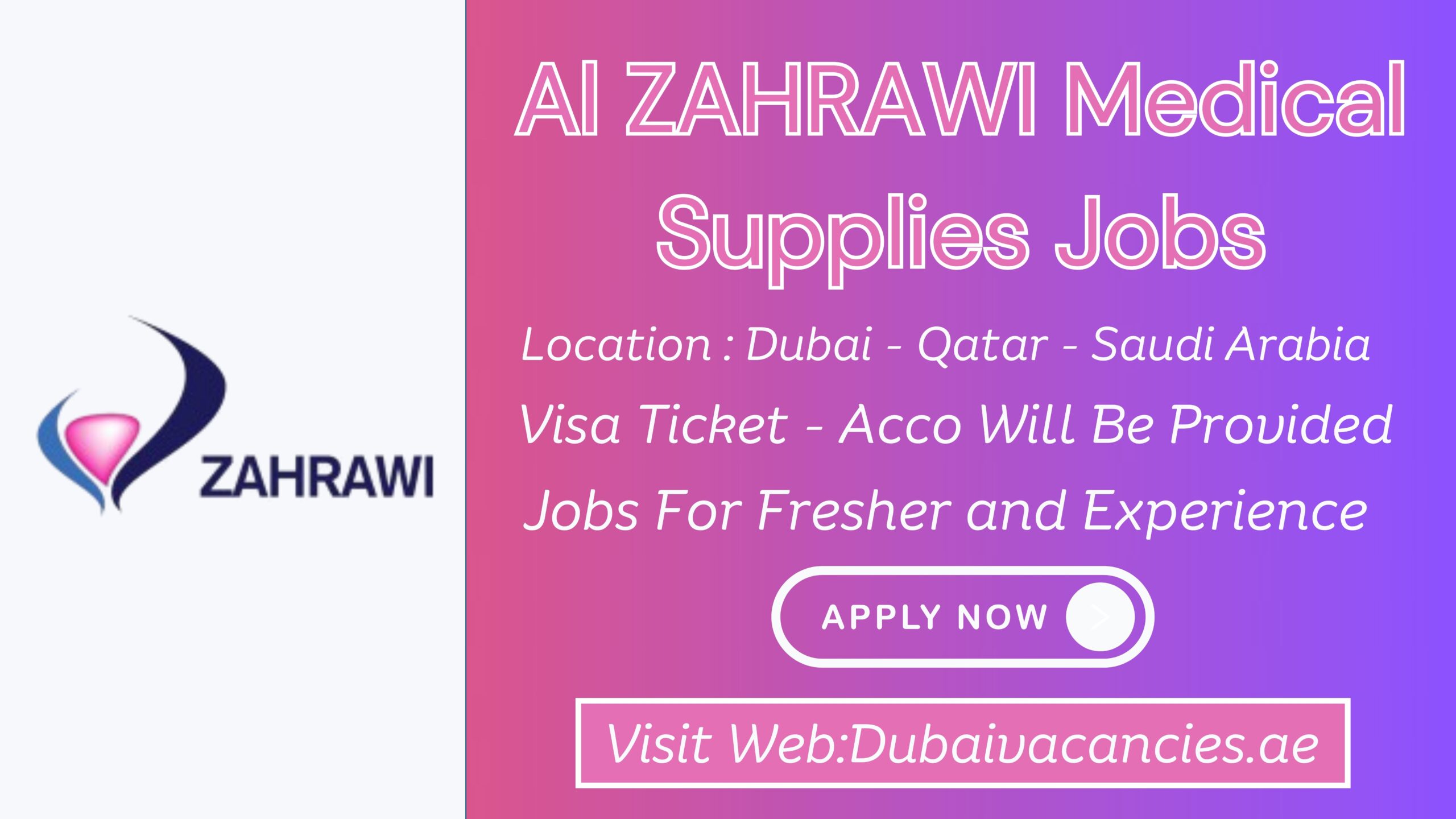 Al ZAHRAWI Medical Supplies Jobs