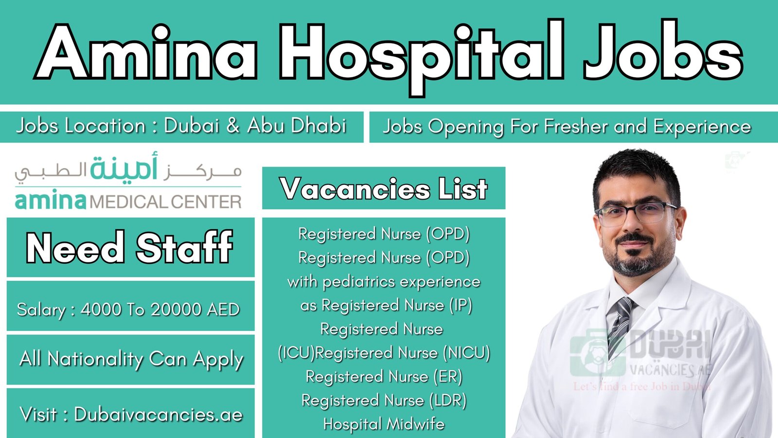 Amina Hospital Jobs 