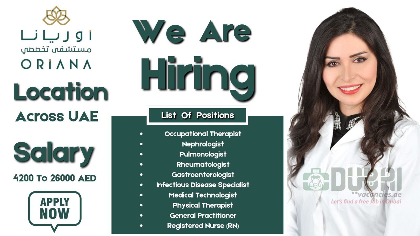 Oriana Hospital Jobs